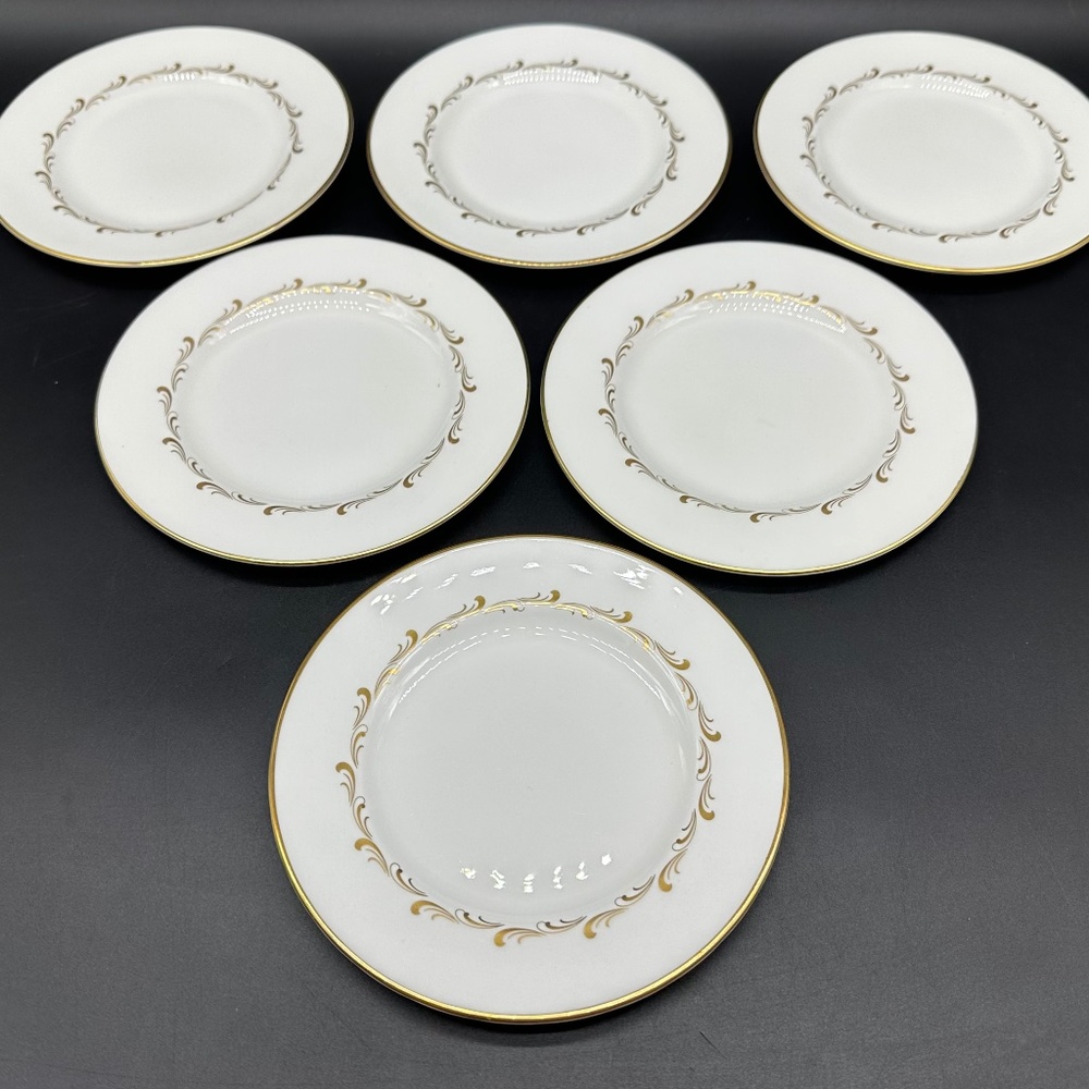 Royal Doulton Rondo 6 1/2" Bread Butter Plates(Set of 6) Bone China England